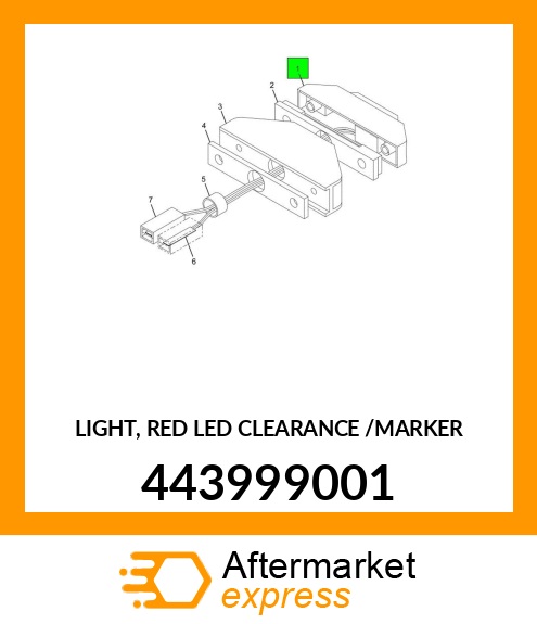LIGHT, RED LED CLEARANCE /MARKER 443999001