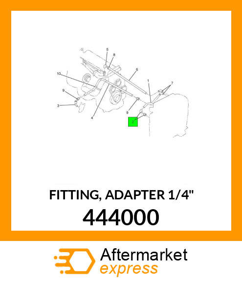 FITTING, ADAPTER 1/4" 444000