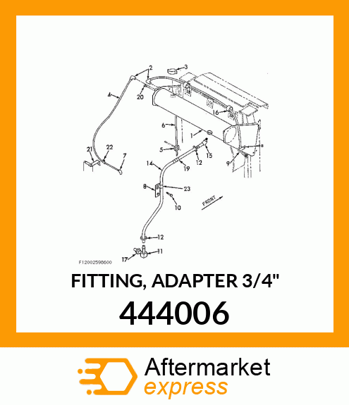 FITTING, ADAPTER 3/4" 444006