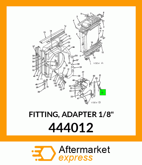 FITTING, ADAPTER 1/8" 444012