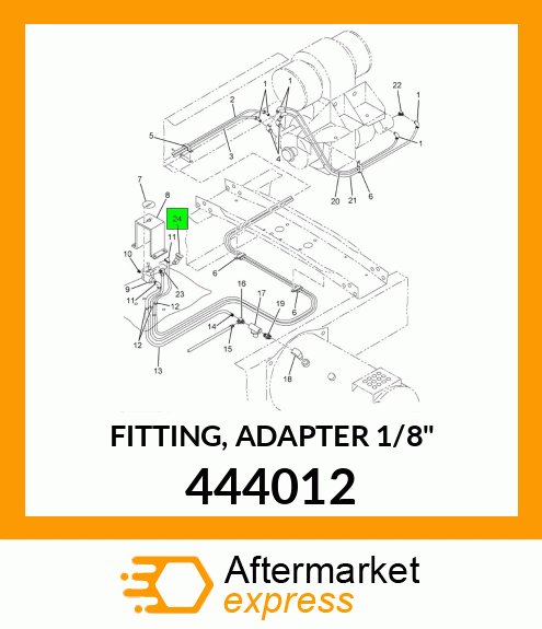 FITTING, ADAPTER 1/8" 444012