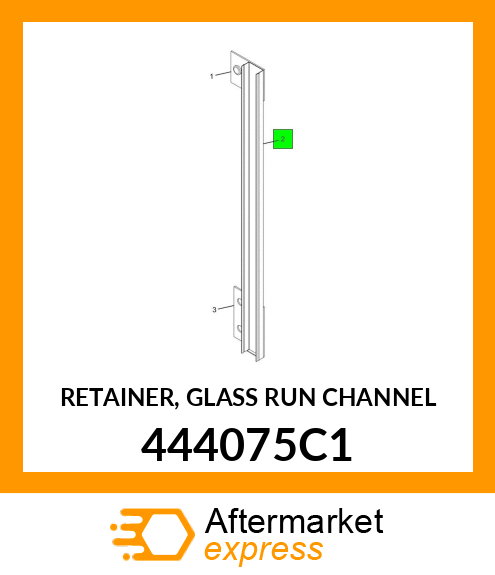 RETAINER, GLASS RUN CHANNEL 444075C1