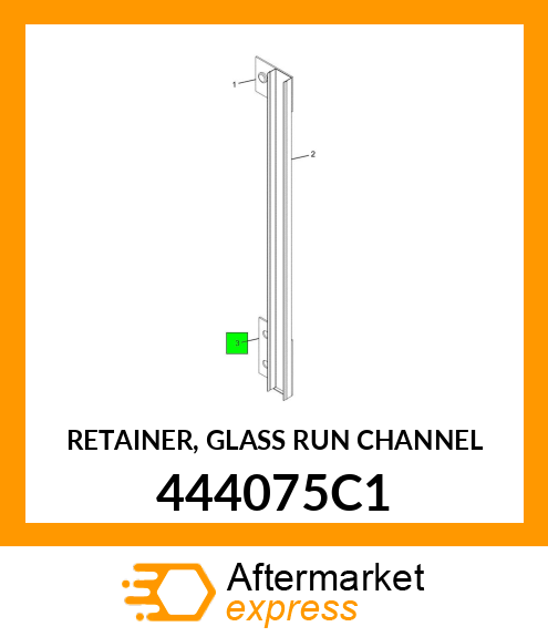 RETAINER, GLASS RUN CHANNEL 444075C1