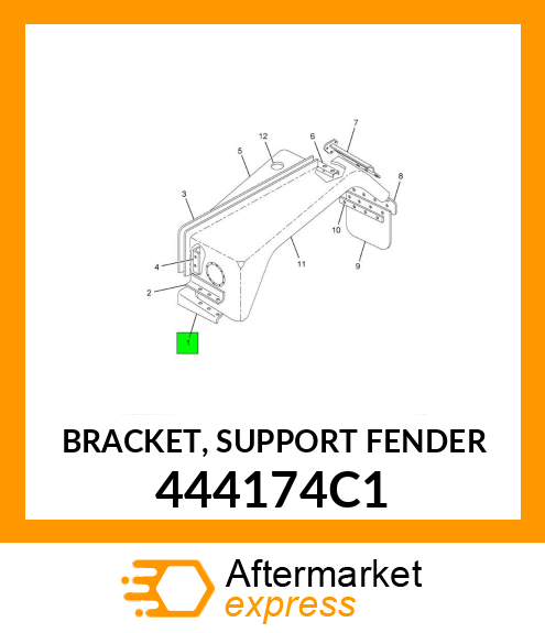 BRACKET, SUPPORT FENDER 444174C1