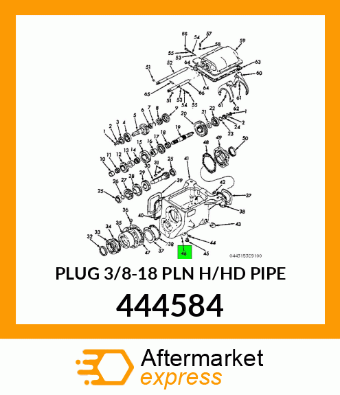 PLUG 3/8-18 PLN H/HD PIPE 444584