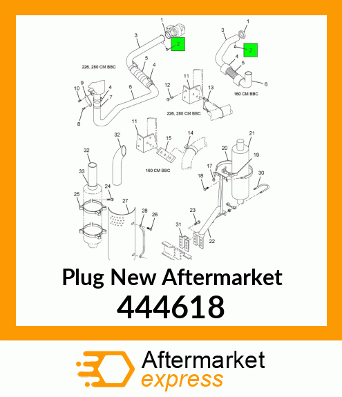 Plug New Aftermarket 444618
