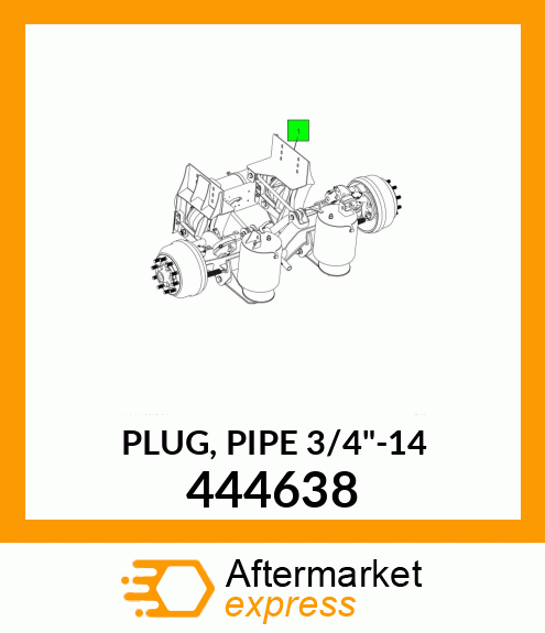 PLUG, PIPE 3/4"-14 444638