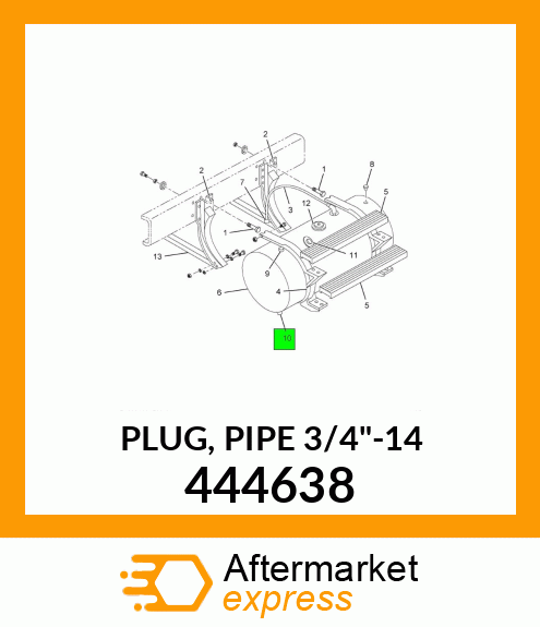 PLUG, PIPE 3/4"-14 444638