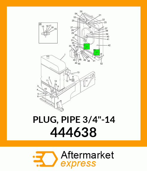 PLUG, PIPE 3/4"-14 444638