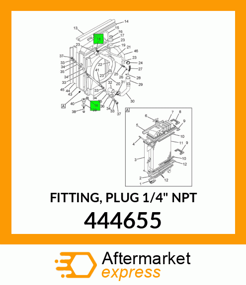 FITTING, PLUG 1/4" NPT 444655