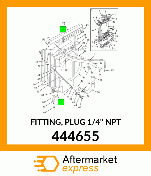 FITTING, PLUG 1/4" NPT 444655