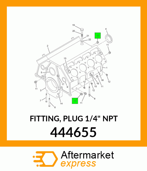 FITTING, PLUG 1/4" NPT 444655