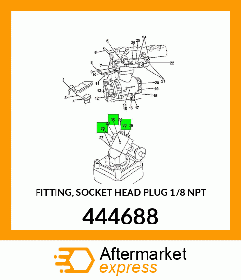 FITTING, SOCKET HEAD PLUG 1/8" NPT 444688