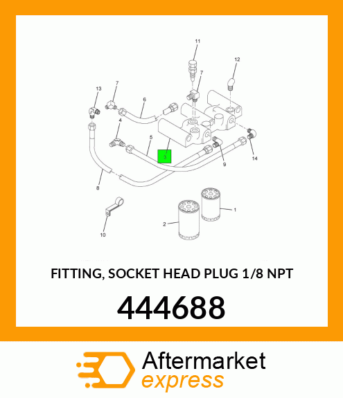 FITTING, SOCKET HEAD PLUG 1/8" NPT 444688