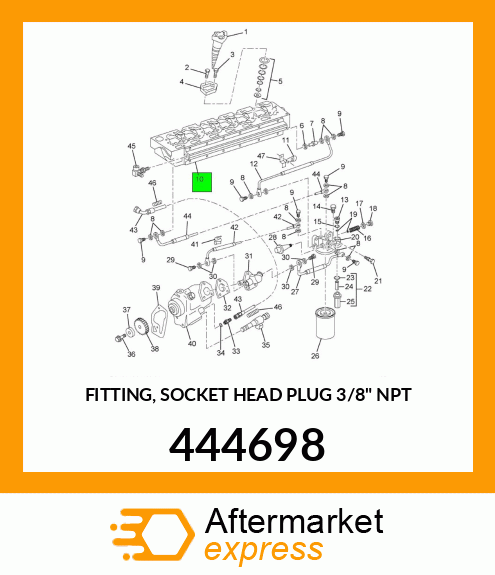 FITTING, SOCKET HEAD PLUG 3/8" NPT 444698