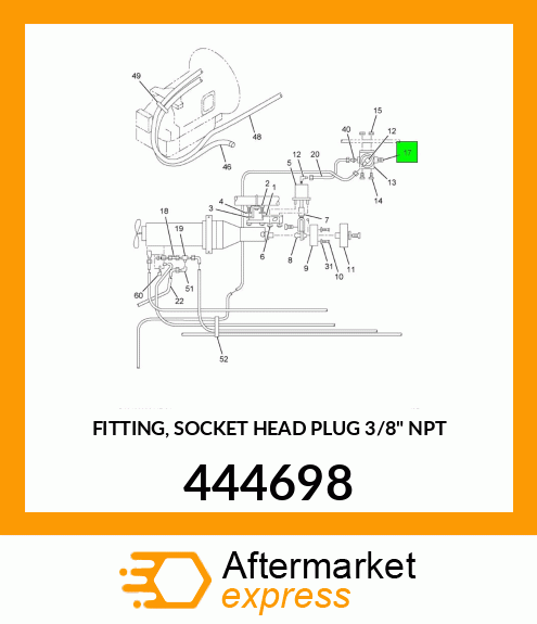 FITTING, SOCKET HEAD PLUG 3/8" NPT 444698