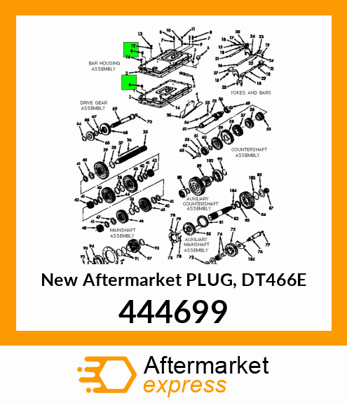 New Aftermarket PLUG, DT466E 444699