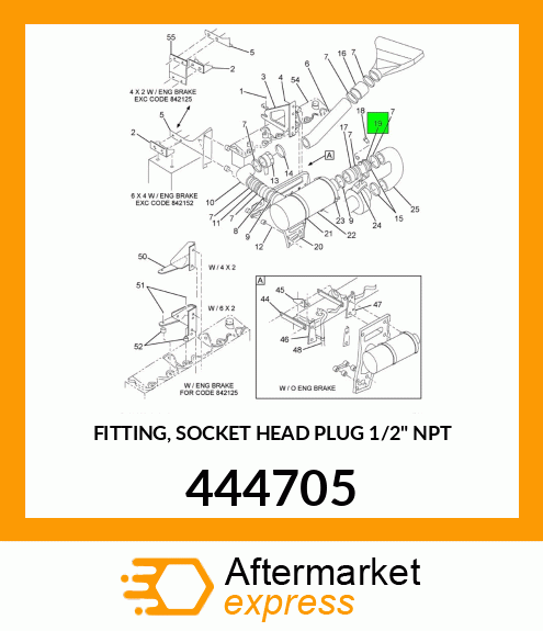 FITTING, SOCKET HEAD PLUG 1/2" NPT 444705