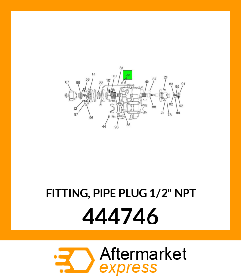 FITTING, PIPE PLUG 1/2" NPT 444746