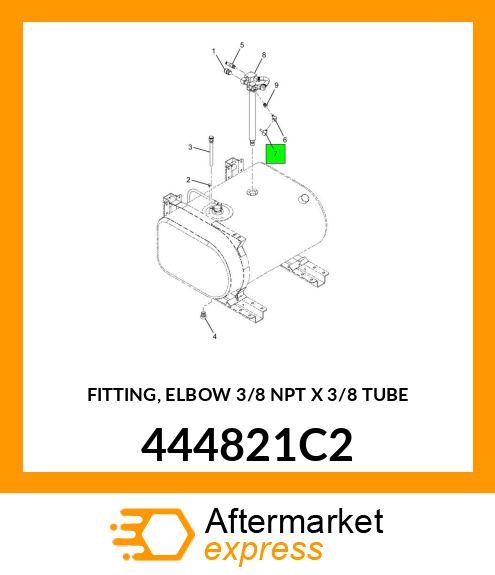 FITTING, ELBOW 3/8" NPT X 3/8" TUBE 444821C2