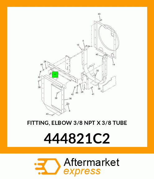 FITTING, ELBOW 3/8" NPT X 3/8" TUBE 444821C2