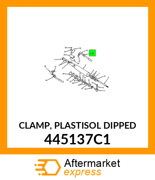 CLAMP, PLASTISOL DIPPED 445137C1