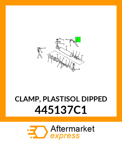 CLAMP, PLASTISOL DIPPED 445137C1