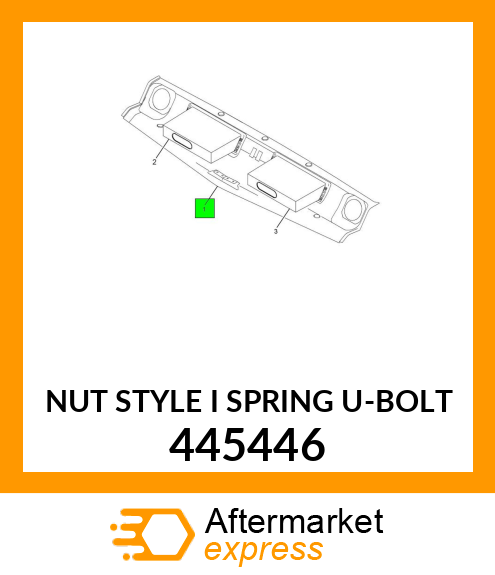 NUT STYLE I SPRING U-BOLT 445446