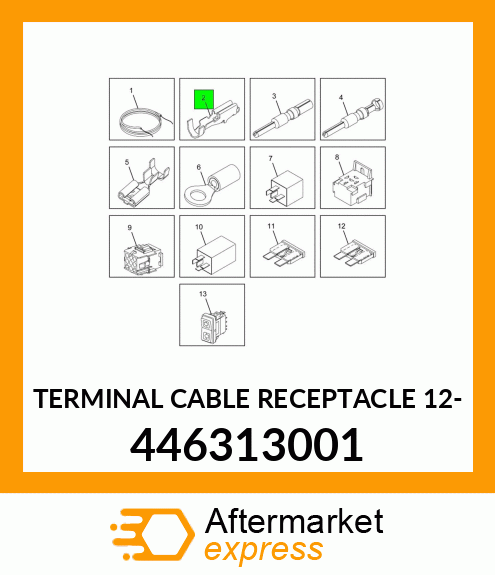 TERMINAL CABLE RECEPTACLE 12- 446313001