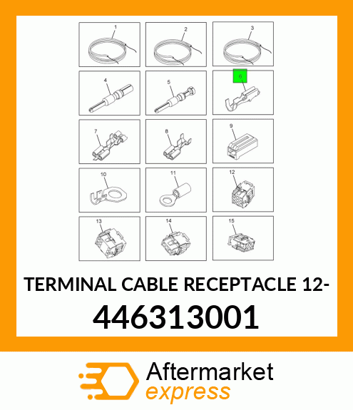 TERMINAL CABLE RECEPTACLE 12- 446313001