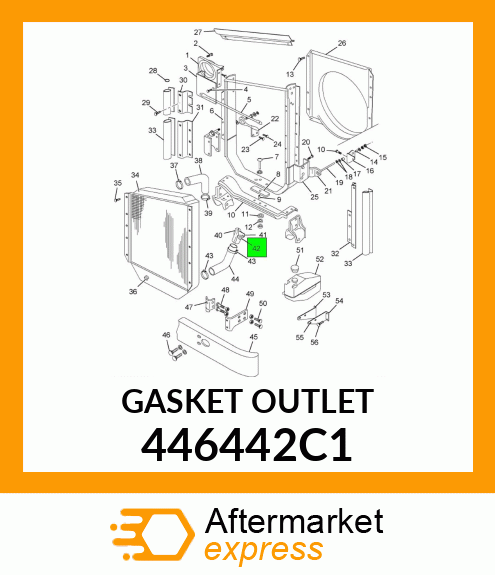 GASKET OUTLET 446442C1