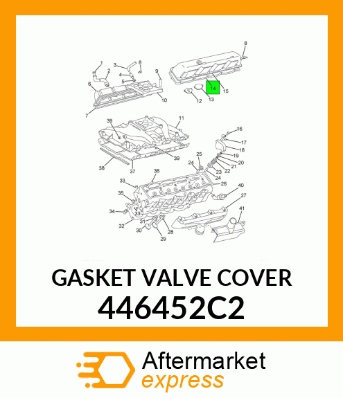 GASKET VALVE COVER 446452C2