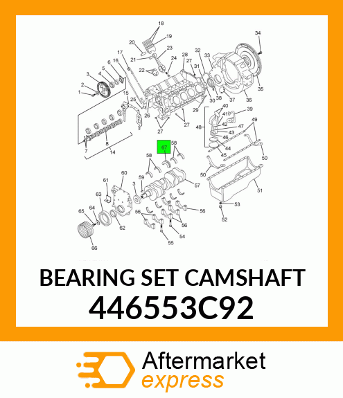 BEARING SET CAMSHAFT 446553C92