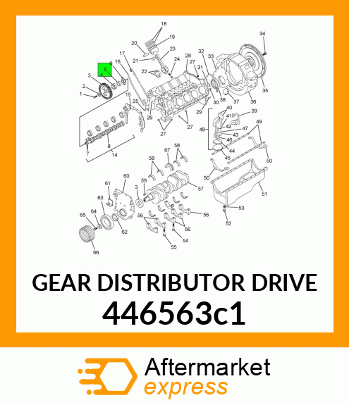 GEAR DISTRIBUTOR DRIVE 446563c1