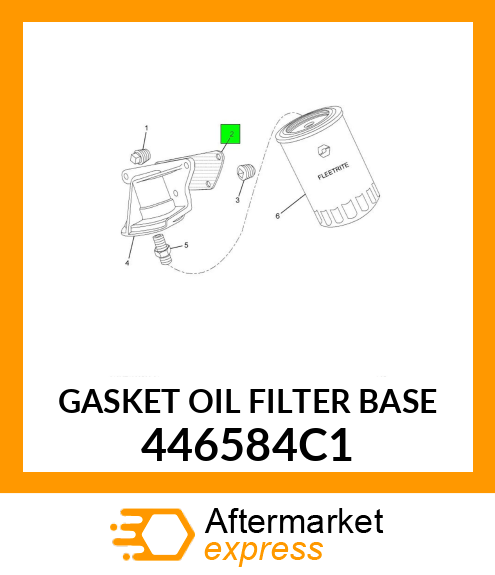 GASKET OIL FILTER BASE 446584C1