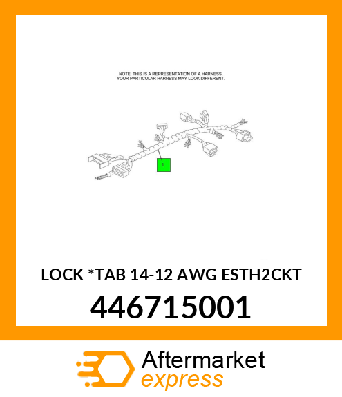 LOCK *TAB 14-12 AWG ESTH2CKT 446715001