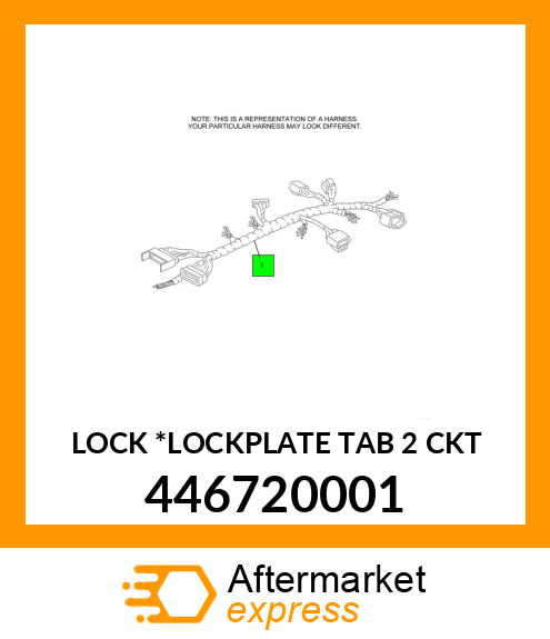 LOCK *LOCKPLATE TAB 2 CKT 446720001