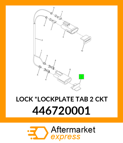 LOCK *LOCKPLATE TAB 2 CKT 446720001