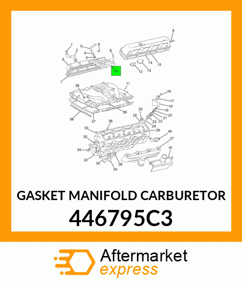 GASKET MANIFOLD CARBURETOR 446795C3