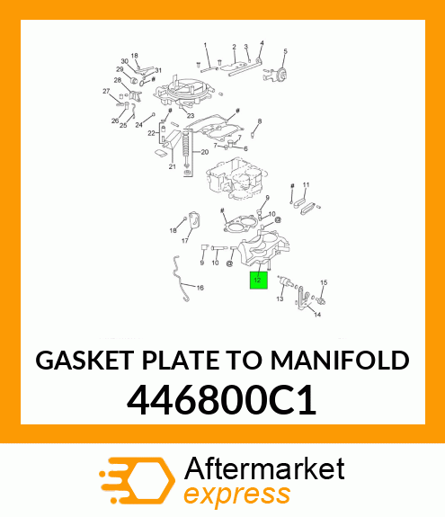 GASKET PLATE TO MANIFOLD 446800C1