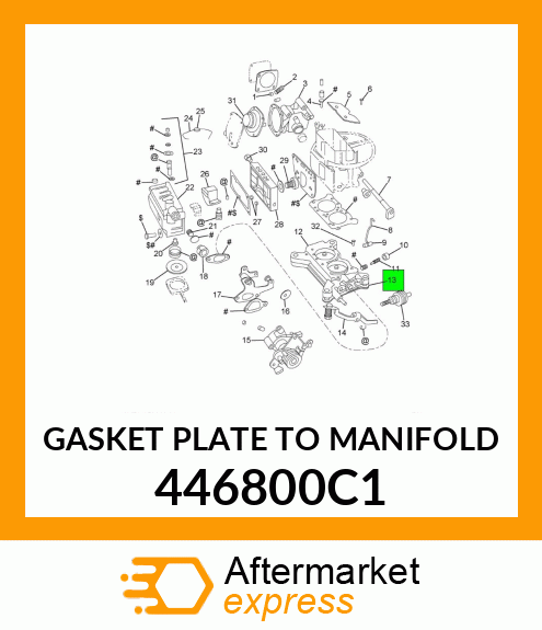 GASKET PLATE TO MANIFOLD 446800C1