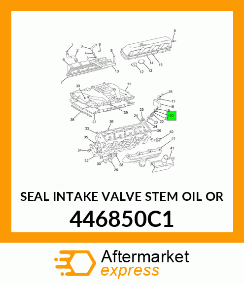 SEAL INTAKE VALVE STEM OIL OR 446850C1