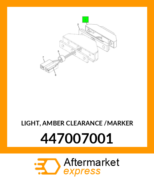LIGHT, AMBER CLEARANCE /MARKER 447007001