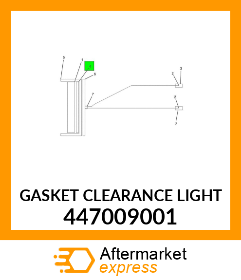 GASKET CLEARANCE LIGHT 447009001