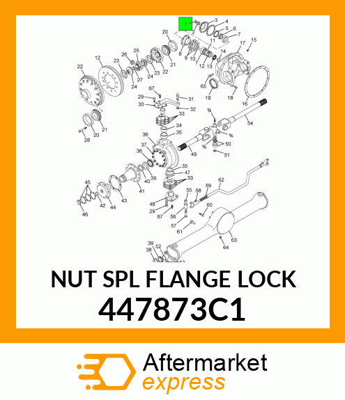 NUT SPL FLANGE LOCK 447873C1