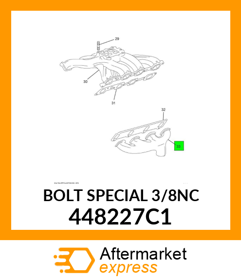 BOLT SPECIAL 3/8NC 448227C1