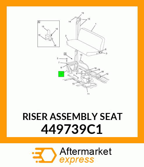 RISER ASSEMBLY SEAT 449739C1