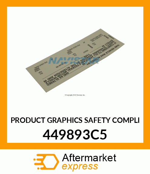 PRODUCT GRAPHICS SAFETY COMPLI 449893C5
