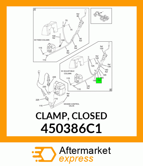 CLAMP, CLOSED 450386C1