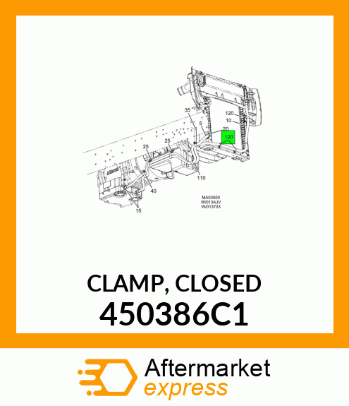 CLAMP, CLOSED 450386C1